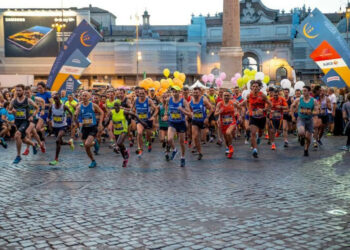 Antonio Carvelli alla 2^ mezza maratona di Roma in notturna